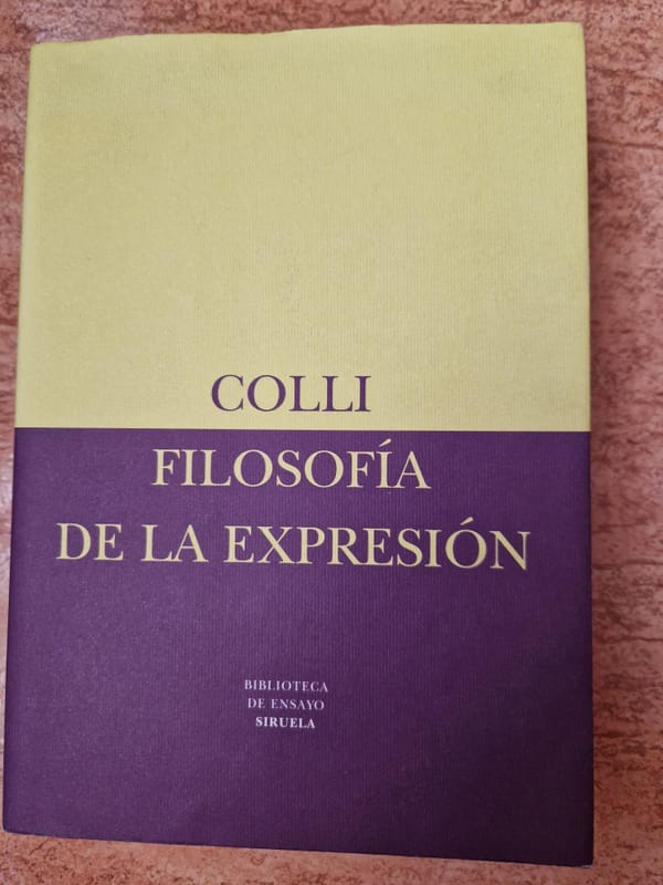 Giorgio Colli, Filosofía de la expresión