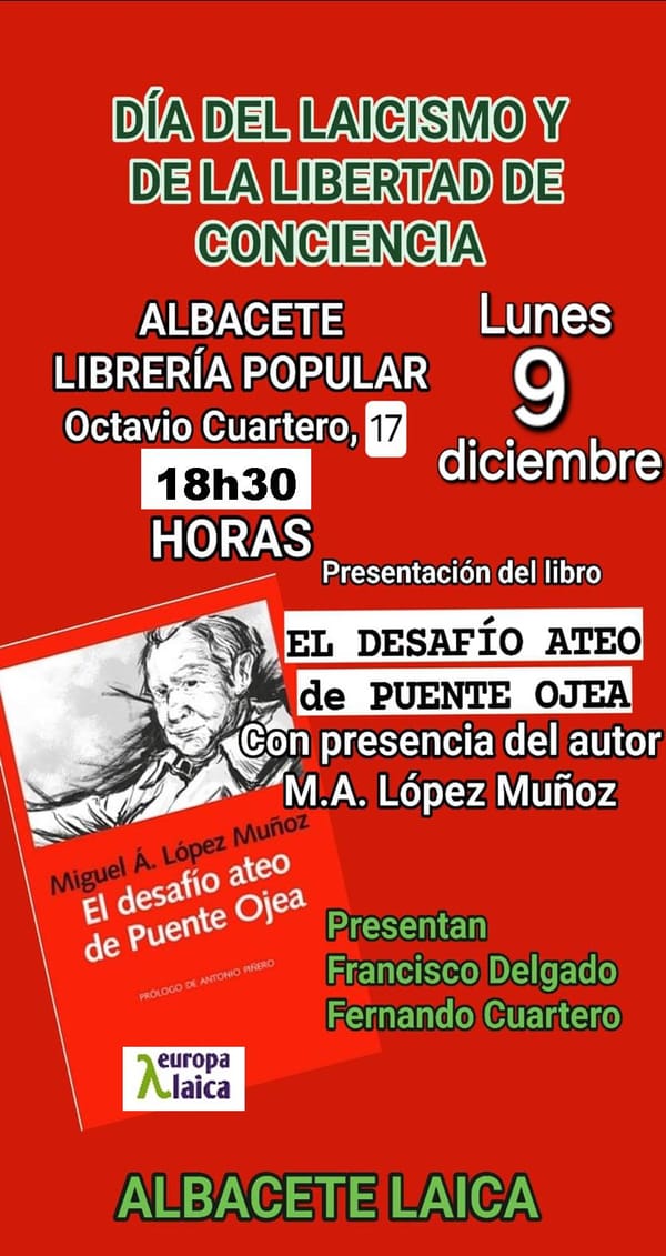 El desafío ateo de Puente Ojea