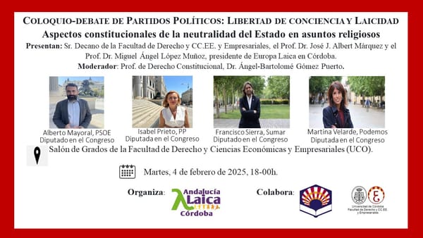 Partidos políticos y laicismo en la España actual